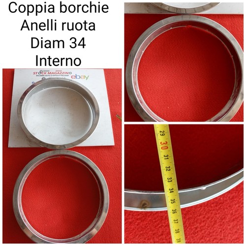 Coppia anelli borchie ruote - coppia,